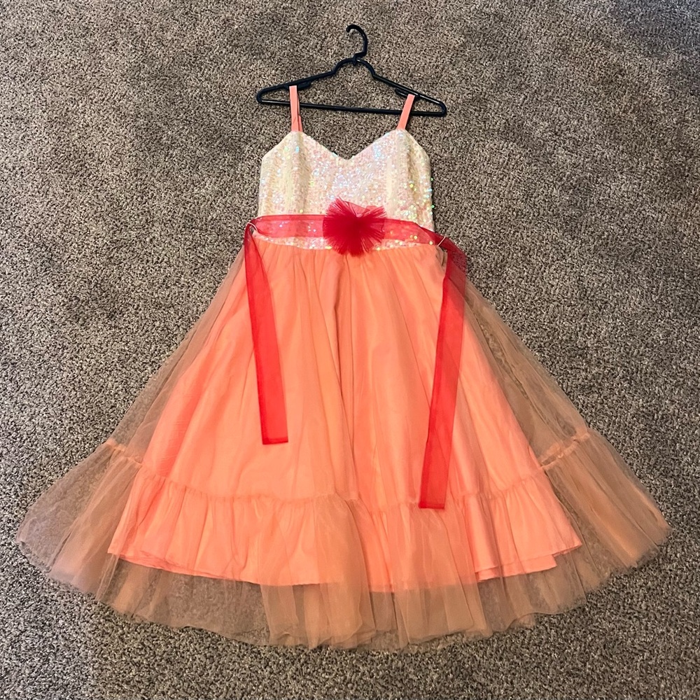 Unique Vintage Peaches and Cream Barbie Dress